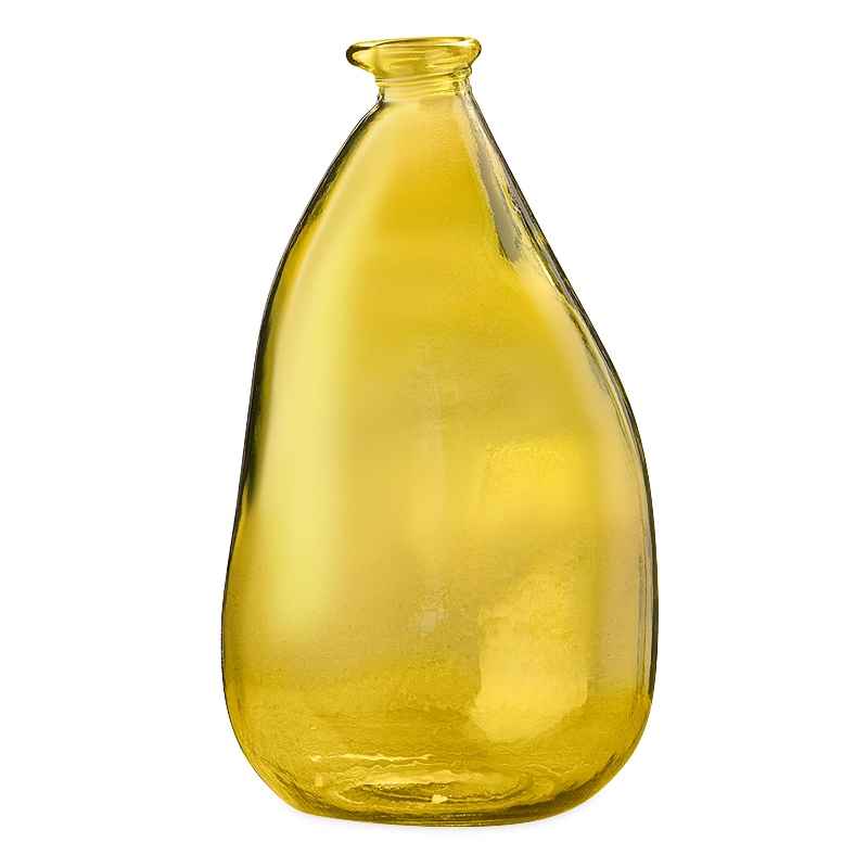 Oblong Recycled Glass Balloon Vase, 14